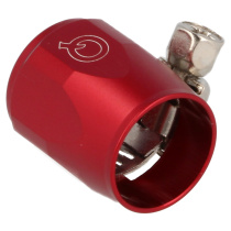 AN20 Slangände Överdrag med Klamma Röd QSP Products